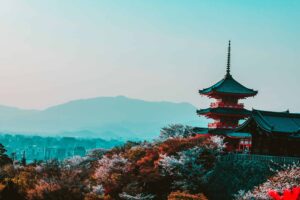 Hillside Temple in Japan